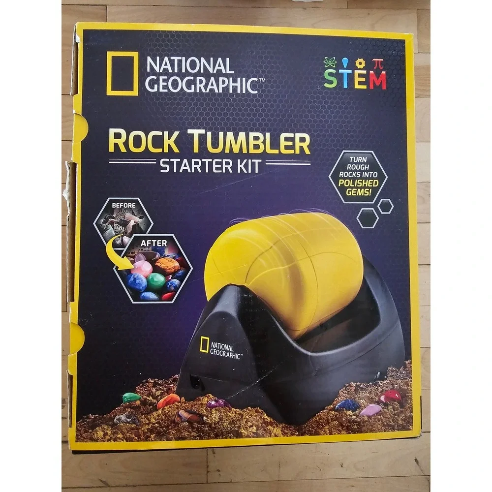 National Geographic Rock Tumbler Starter Kit STEM Science Toy NGTUMBLER2 Ages 8+